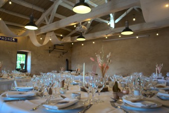 Photo du décor d'un mariage organisé au château de Bois Rigaud au coeur de la France