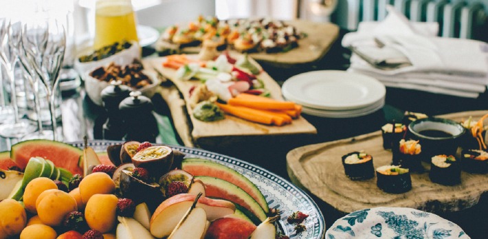 Photo d'un buffet de mariage réalisé par un traiteur