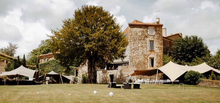 Photo d'un lieu de réception de mariage en France.