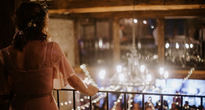 Photo d'une fête de mariage dans un château en France