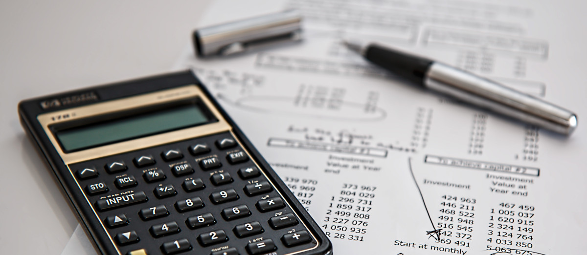 Picture of a budget preparation sheet for a wedding