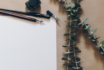 Photo d'un faire-part de mariage réalisé en ligne