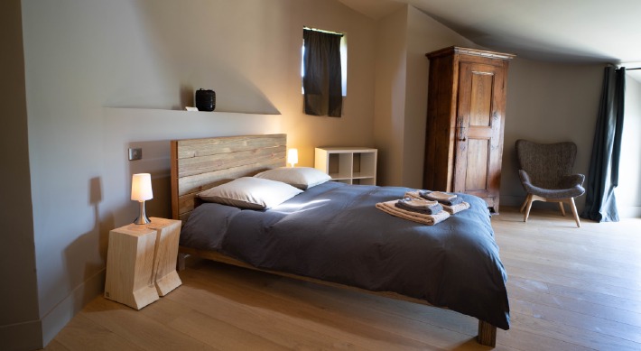 Photo d'une chambre double du château de Bois Rigaud dans le Puy-de-Dôme