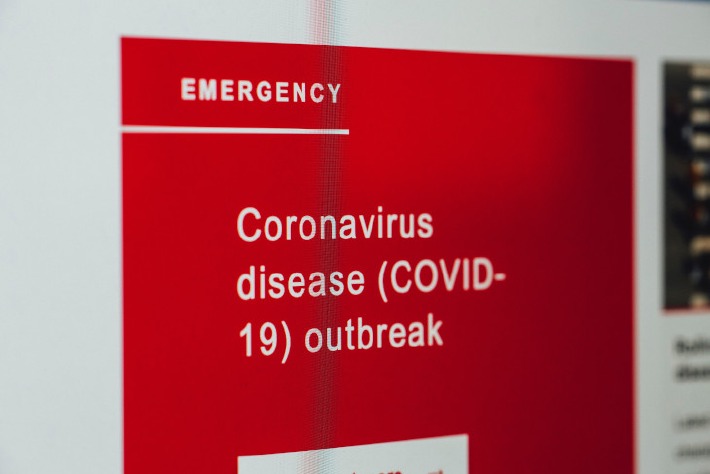 Photo d'une unité de traitement du coronavirus