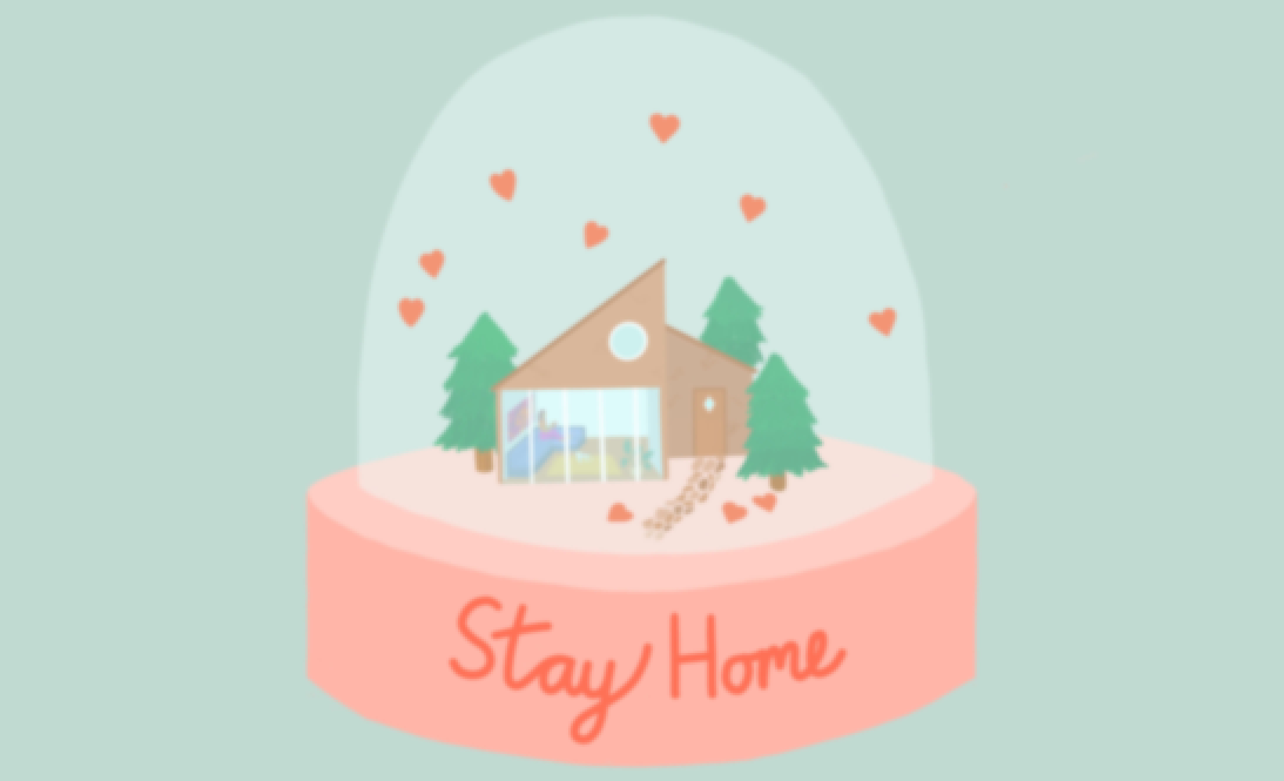 Message relayé du covid: 'stay home'