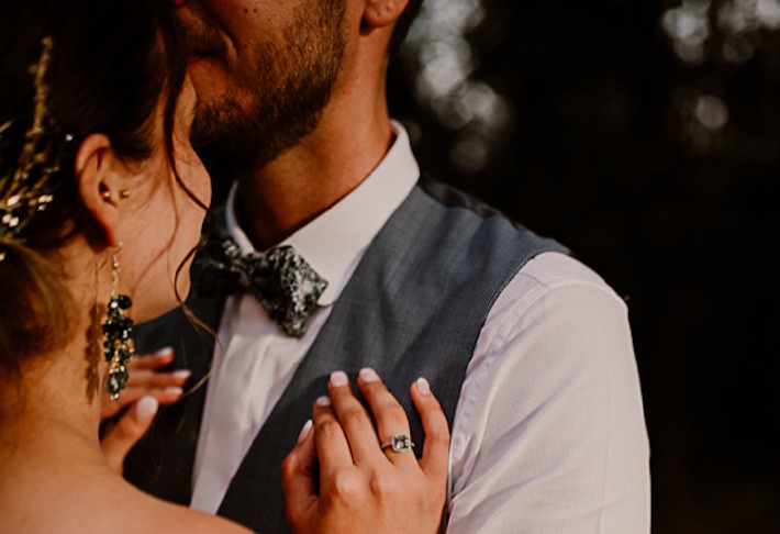 Photo du mariage de J et M prise au château de Bois Rigaud en août 2019