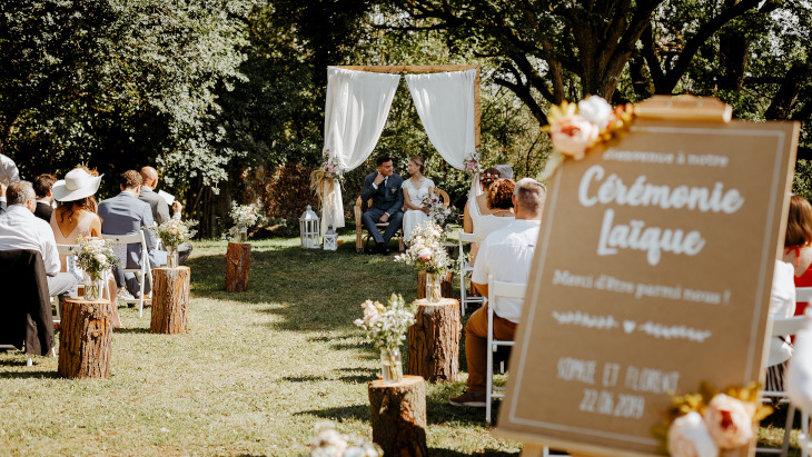 Photo d'une cérémonie de mariage près de Clermont-Ferrand