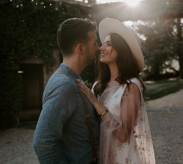 Couple photographé à l'occasion d'un mariage à Clermont-Ferrand