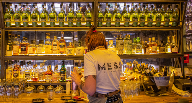 Indoor picture of le Mess restaurant in Chamonix