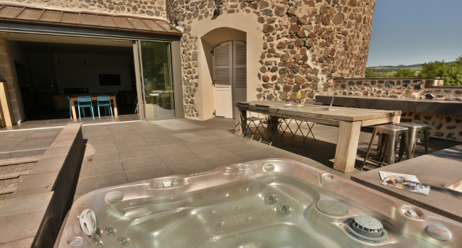 Photo du jacuzzi du Château de Bois Rigaud